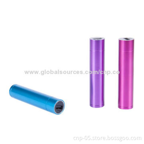Unique Design of Mini Power Tube with 2,200mAh Capacity, Aluminum Case
